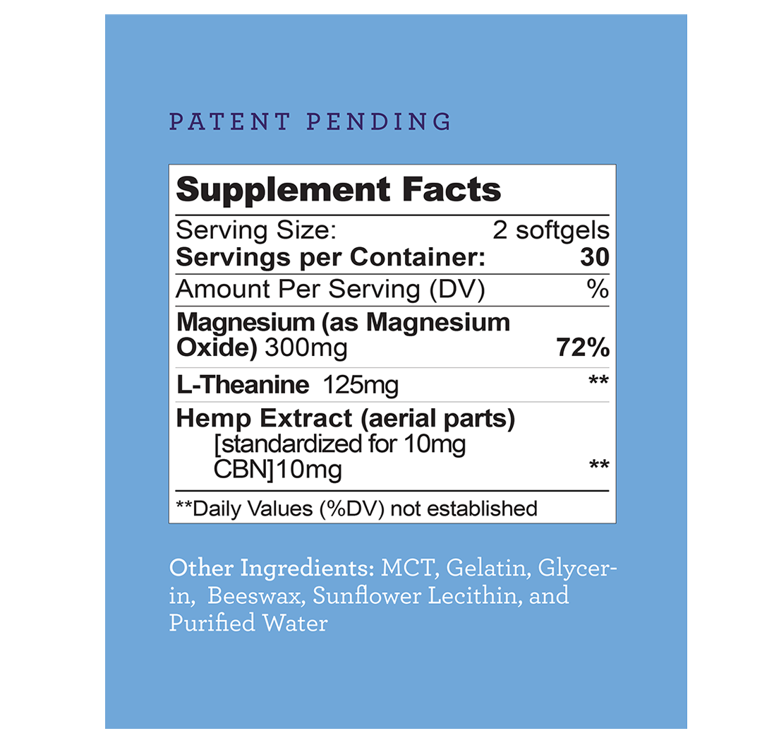 Dreamland Gelcaps Supplements Facts