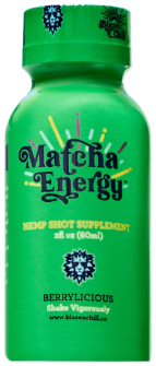 Matcha Energy Supplement Bottle